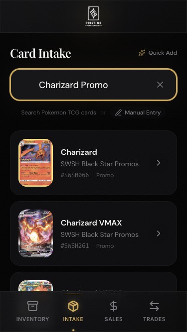 Promo card search showing results from Black Star Promos sets